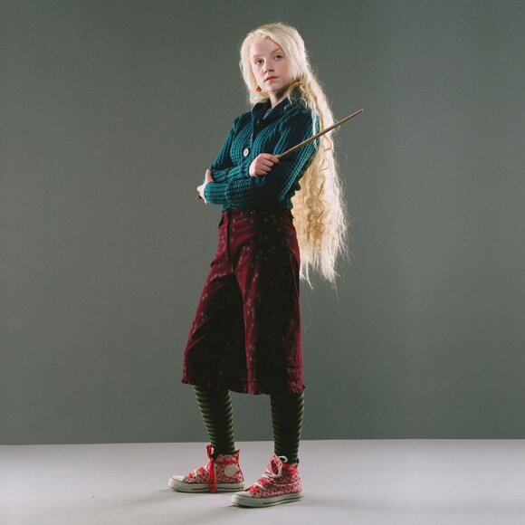 RARE H&M Teal Hooded Cardigan ASO Luna Lovegood - Picture 3 of 7